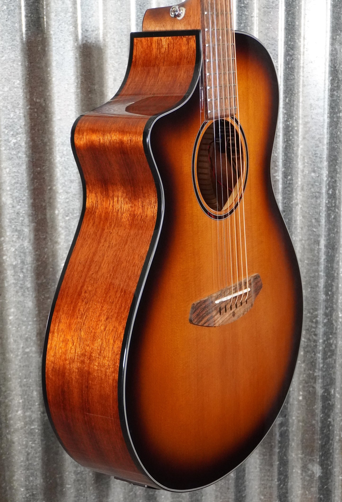 Breedlove Discovery S Concert Edgeburst LH CE Red Cedar Acoustic Electric Guitar #1193