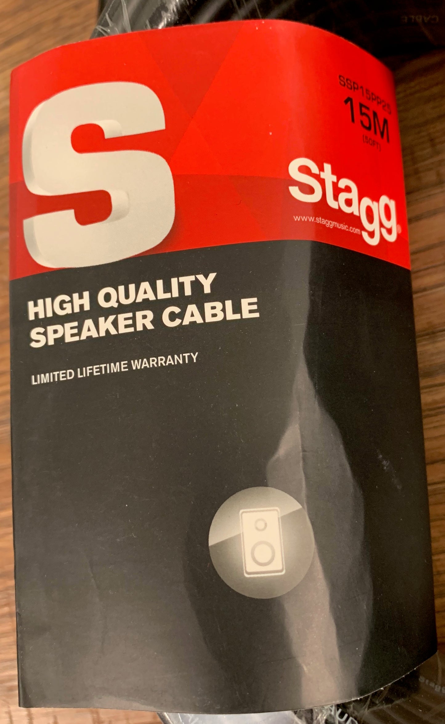 Stagg SSP15PP25 15M 50 ft 14GA Jack-Jack Speaker Cable
