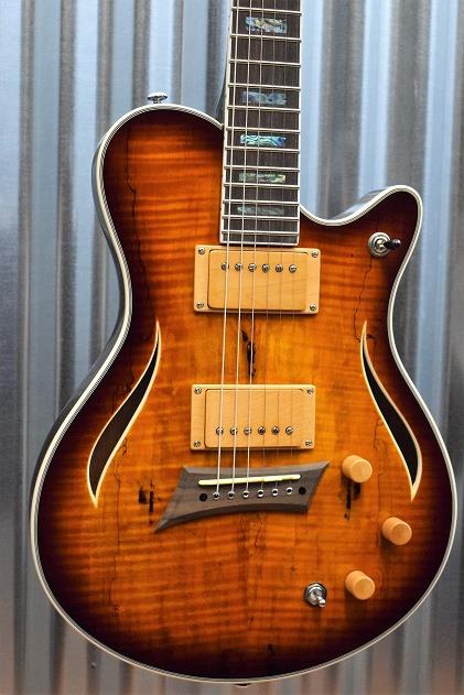 Michael Kelly MKHYSSPB Hybrid Special Chambered Spalted Electric Guitar & Case
