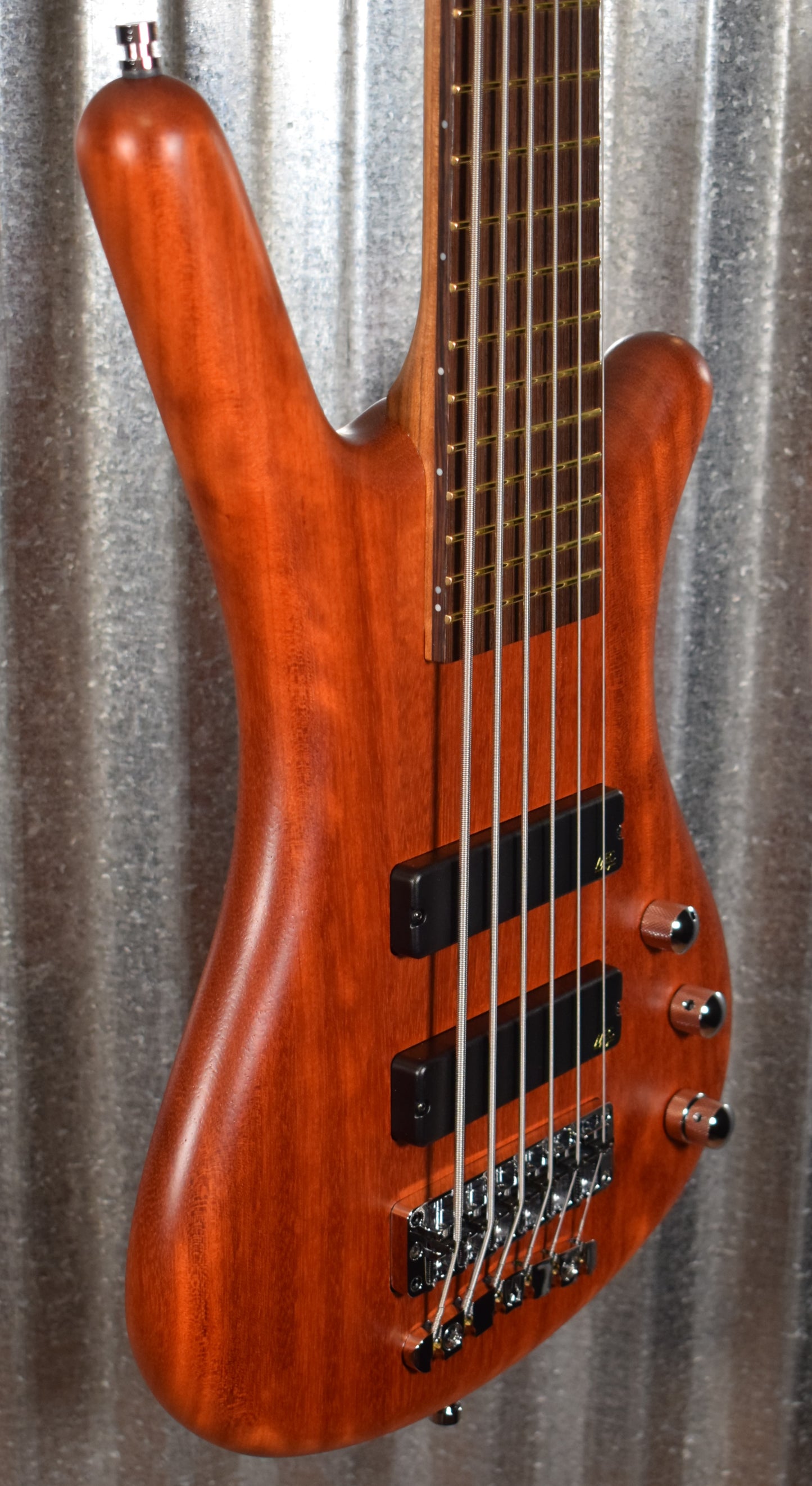 Warwick German Pro Series Corvette 6 String Active Bass Bubinga & Bag #9721