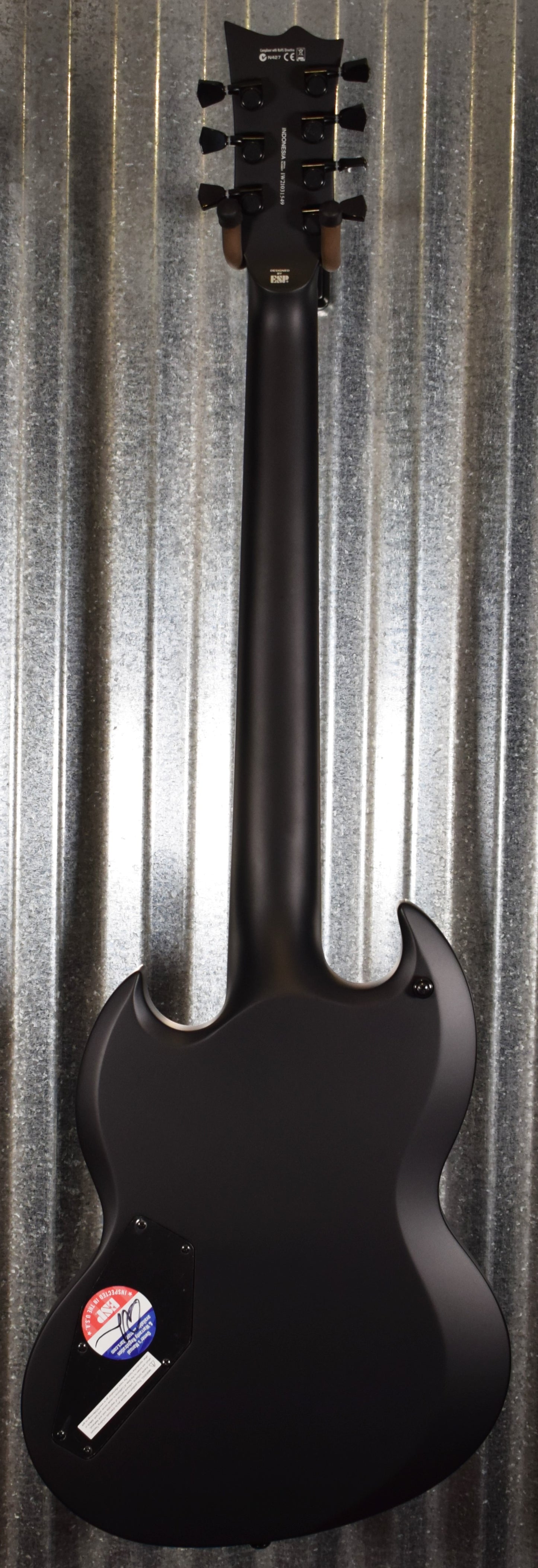 ESP LTD Viper 7 Baritone Black Metal Guitar LVIPER7BBKMBLKS #1549