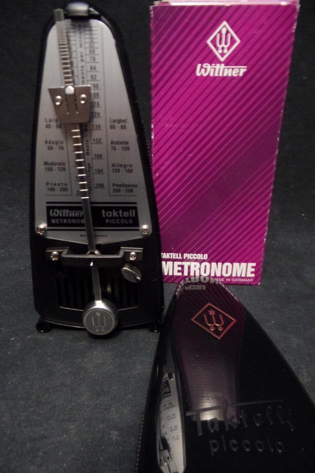 Wittner Germany 836 Taktell Piccolo Classic Desktop Metronome in Black