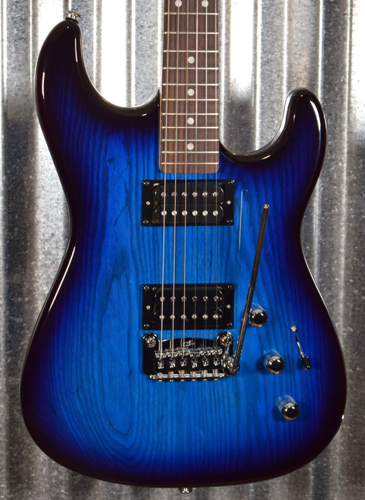 G&L USA Legacy HH RMC Blueburst Rosewood Satin Neck Guitar & Case #5362