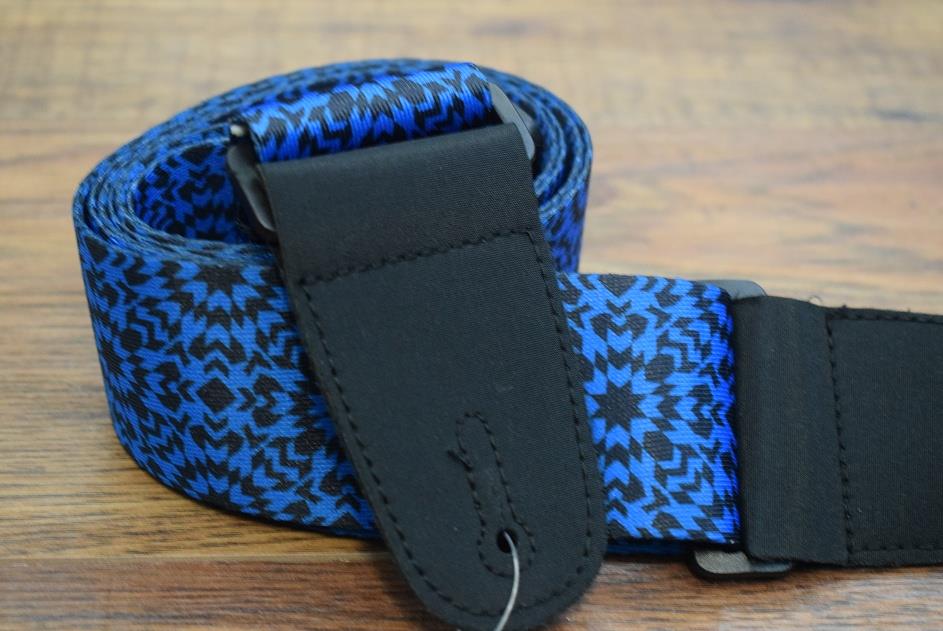 Henry Heller HSUB2-31 2" Sublimination Design Blue Guitar Strap