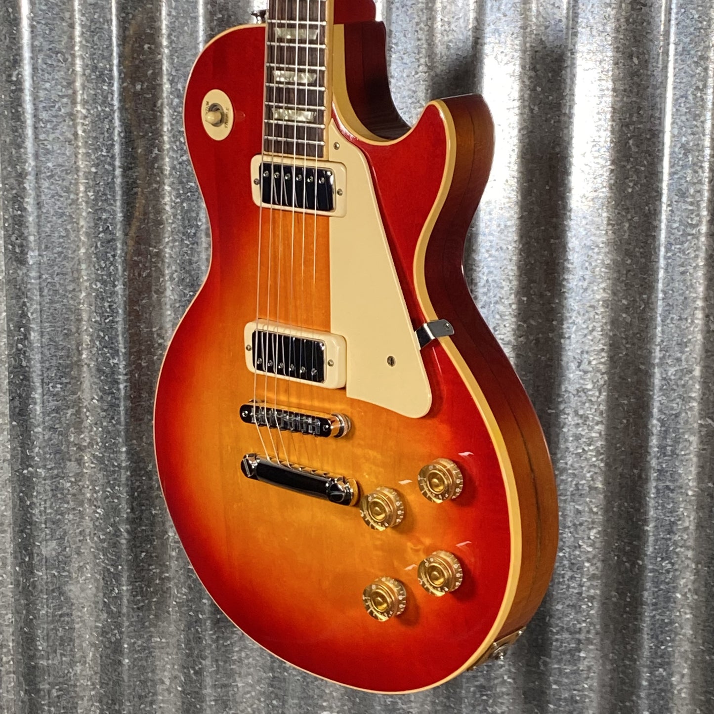 Gibson USA 1975 Les Paul Deluxe Cherry Sunburst Guitar & Case #7611 Used