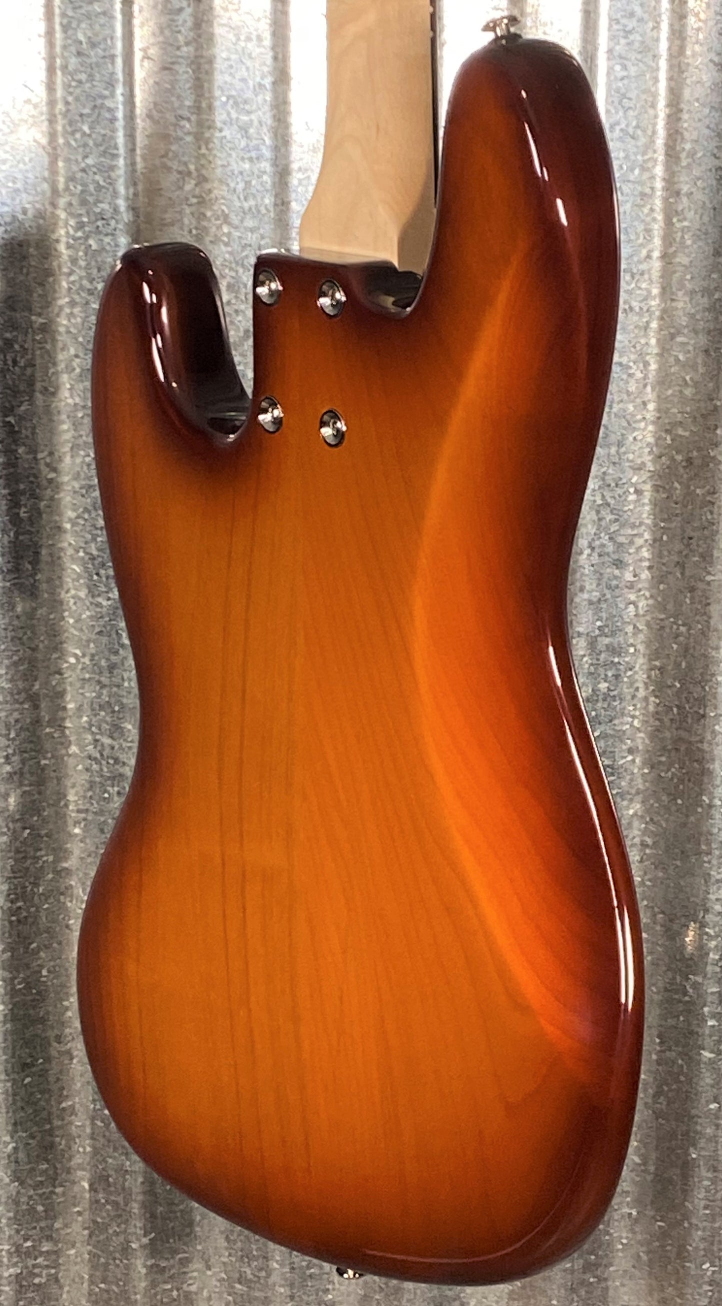 G&L USA JB Old School Tobacco Sunburst 4 String Fretless Bass & Case #6416