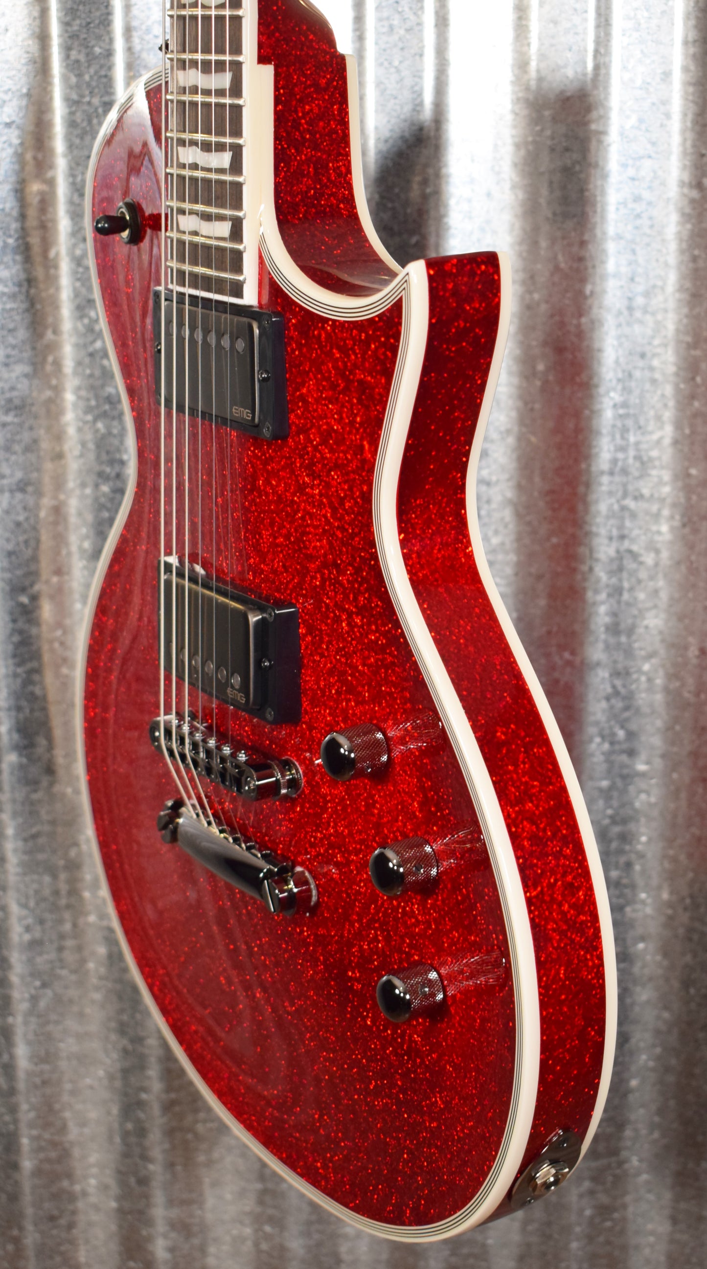 ESP E-II Eclipse DB Red Sparkle EMG Guitar & Case EIIECDBRSP Japan #ES0730203