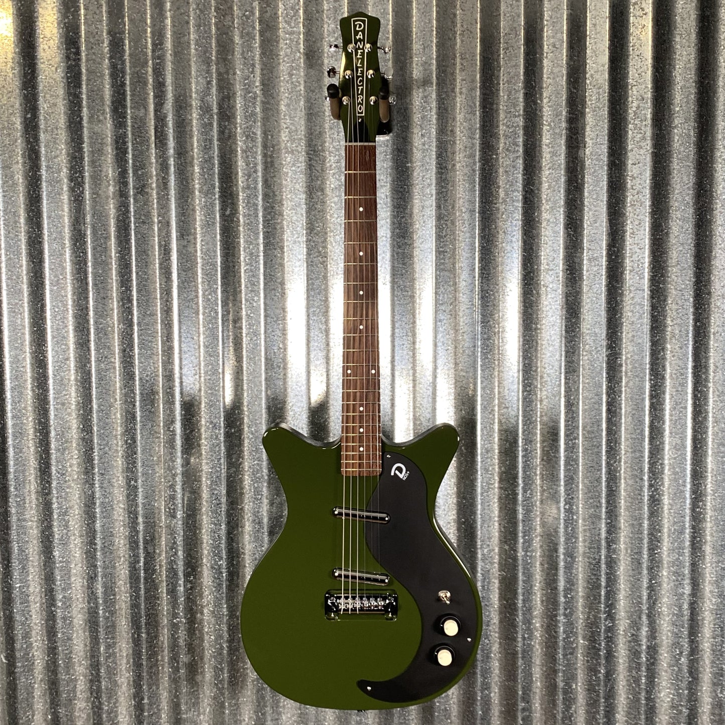 Danelectro NOS+ Blackout '59 Green Envy Guitar #4694 Used