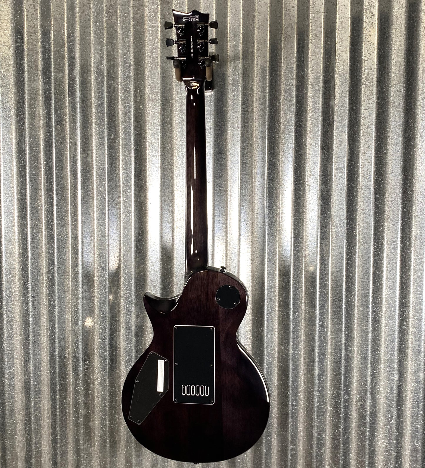 ESP LTD EC-1000 Evertune Flame See Thru Black Seymour Duncan Guitar EC1000ETFMSTBLK #1667 B Stock