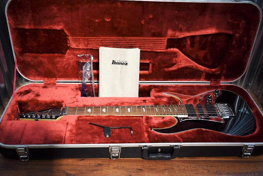 Ibanez Prestige Universe UV777P Steve Vai 7 String Black Guitar Japan & Case