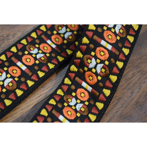 Onori VNA 2" Vintage Woven Fabric Geometric Earth Tone Strap