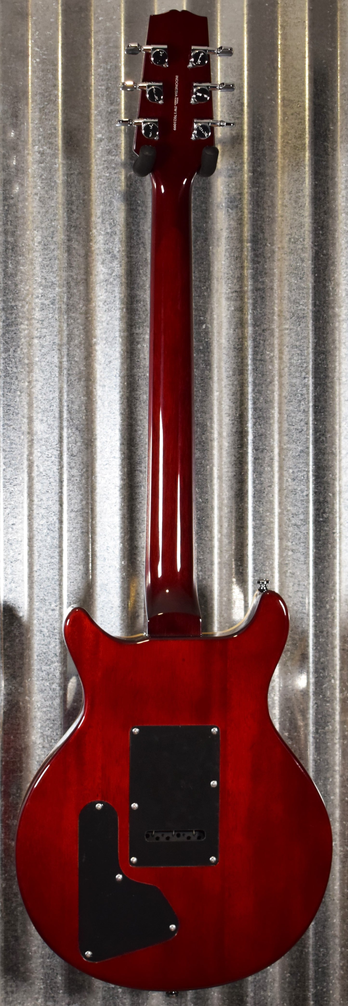 Hamer Archtop Flame Dark Cherry Wilkinson Tremolo Guitar SATFW-DCB #1099