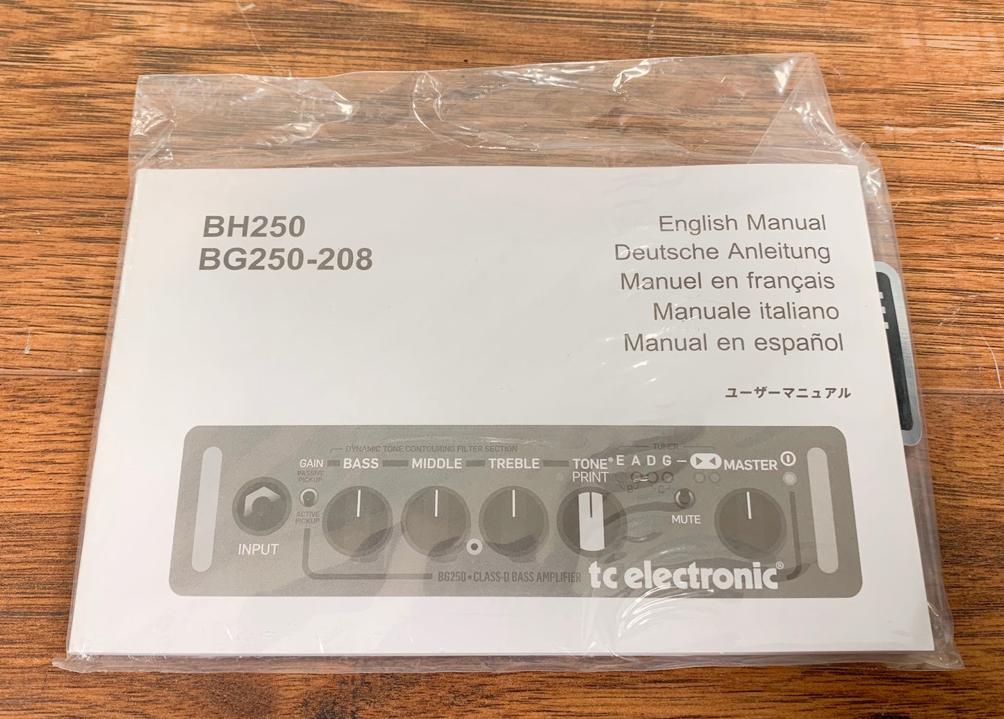 TC Electronic BG250-208 2 x 8" 250 Watt Tone Print Bass Combo Amplifier