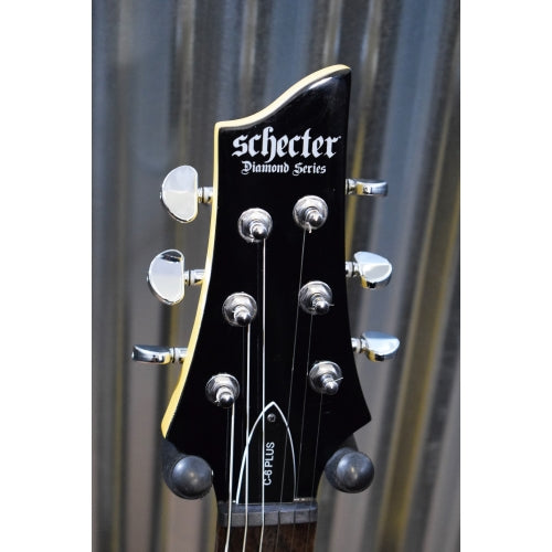 Schecter C-6 Plus Quilt Top Vintage Sunburst Guitar VSB #5116