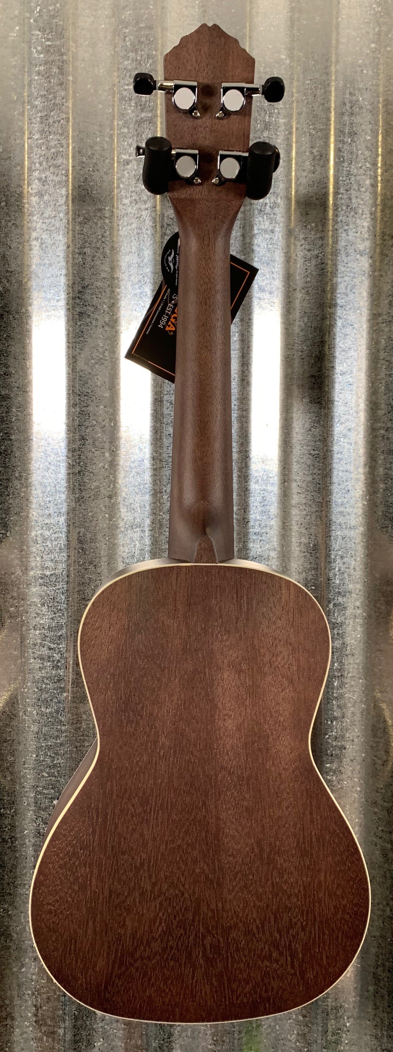 Ortega Guitars RUCOAL Trans Black Okoume Top Concert Ukulele