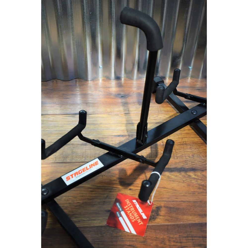 Stageline GS5R 5 In Line Floor Electric, Acoustic or Bass Guitar Stand