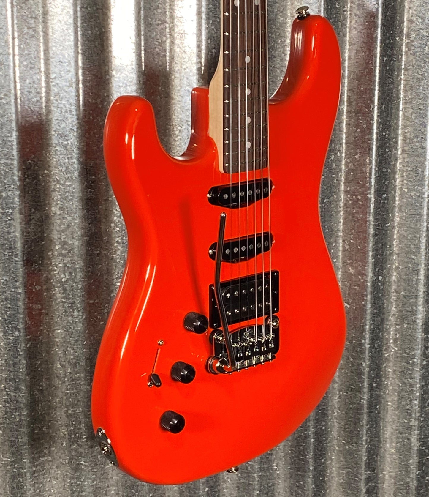 G&L USA Legacy HSS RMC Fullerton Red Guitar & Bag Left Hand #5132 Used
