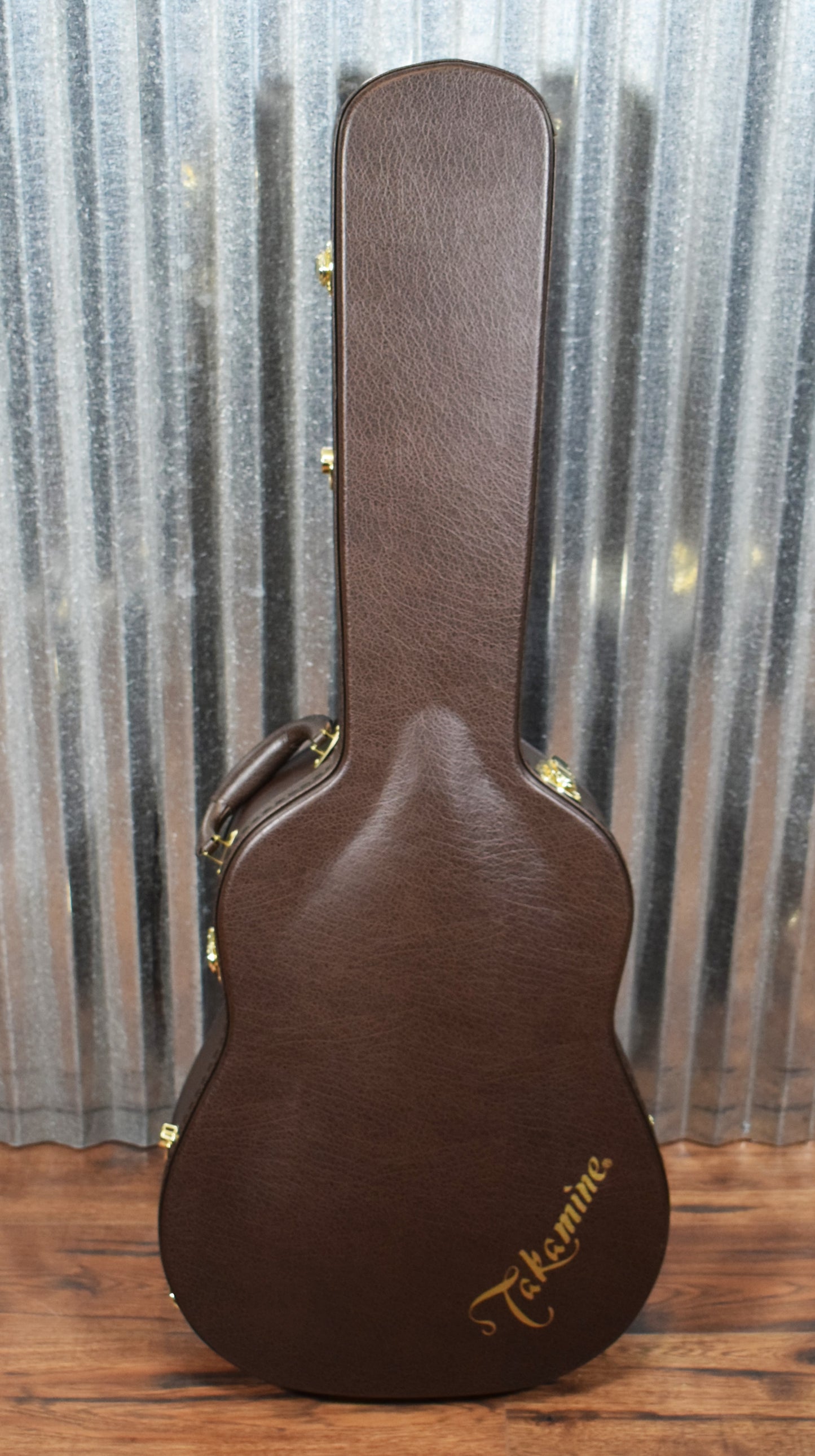 Takamine EF381SC-12 String Black Acoustic Electric Guitar & Case #0218