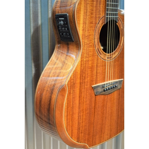 Washburn Guitars WCG55CE Comfort Series Koa Acoustic Electric Guitar & Case #18