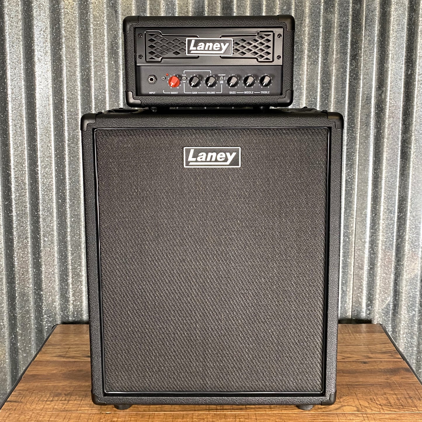 Laney IRF-LEADTOPRIG112 LEADTOP 60 Watt Guitar Amplifier Head & 1x12 Speaker Cabinet Bundle