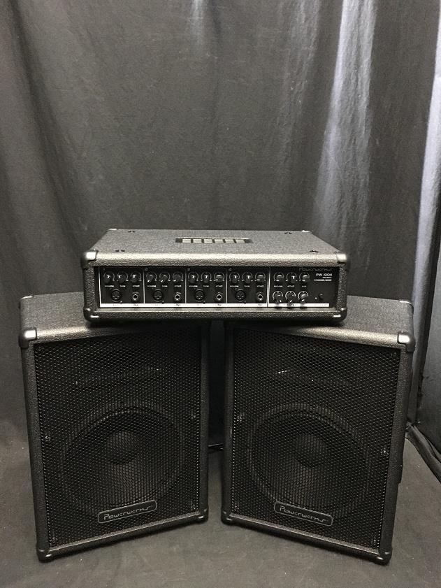 Powerwerks PW100 System PA-In-A-Box with PW100H & PW10 10 inch Speakers #7000 *