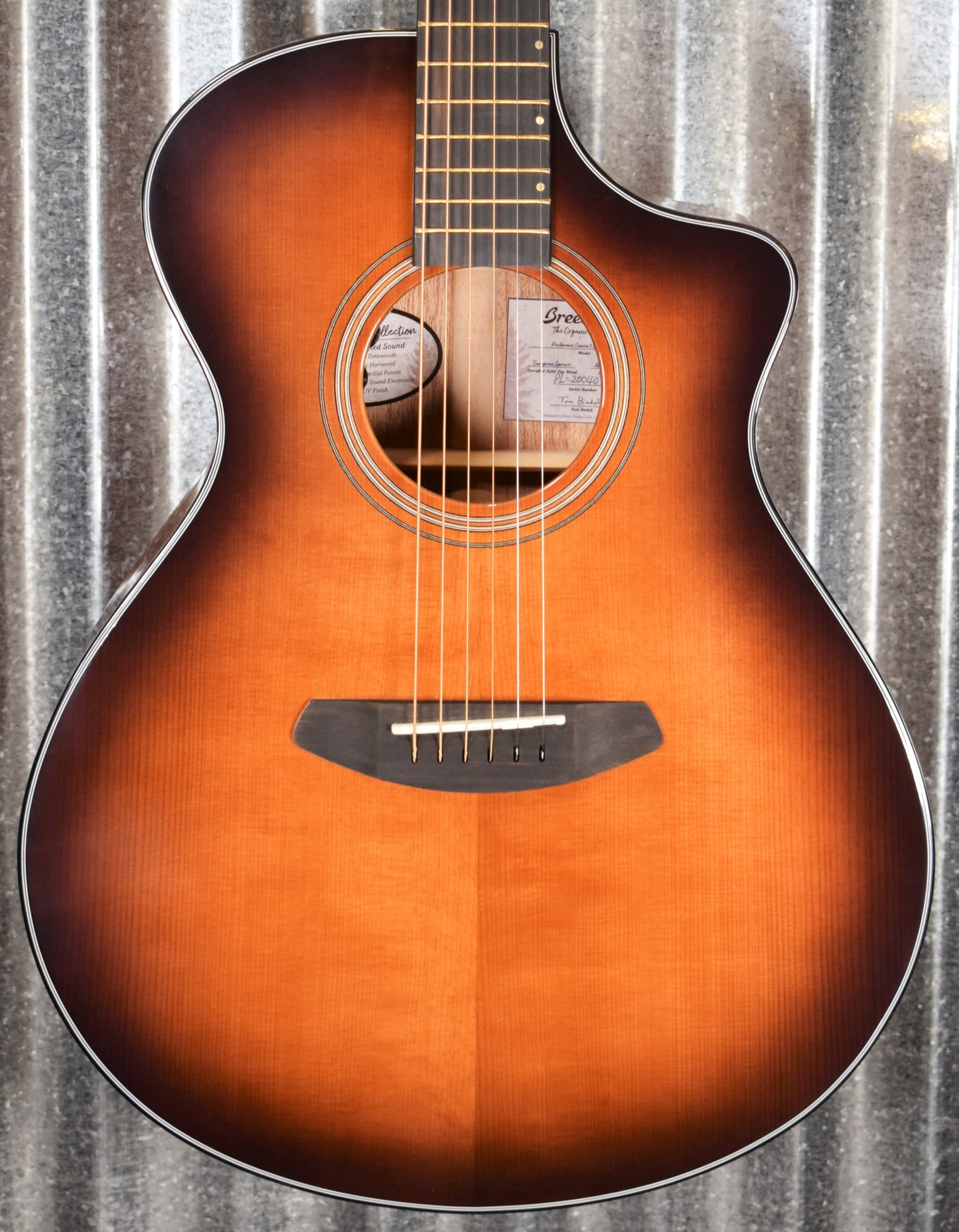 Breedlove Performer Concert Bourbon CE Mahogany Acoustic Electric Guitar B Stock #7066