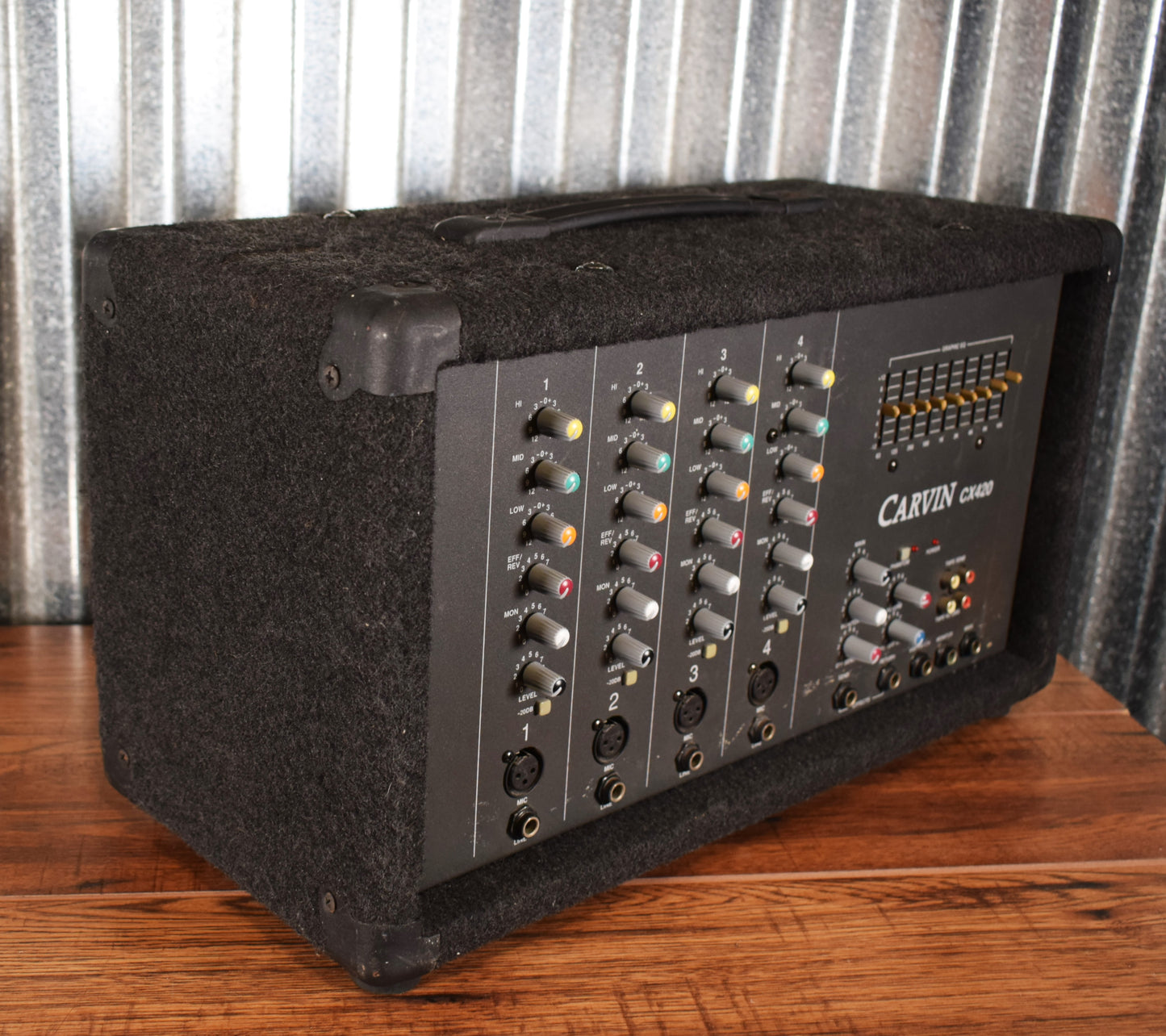 Carvin USA CX420 4 Channel 150 Watt Mono PA Mixer Used
