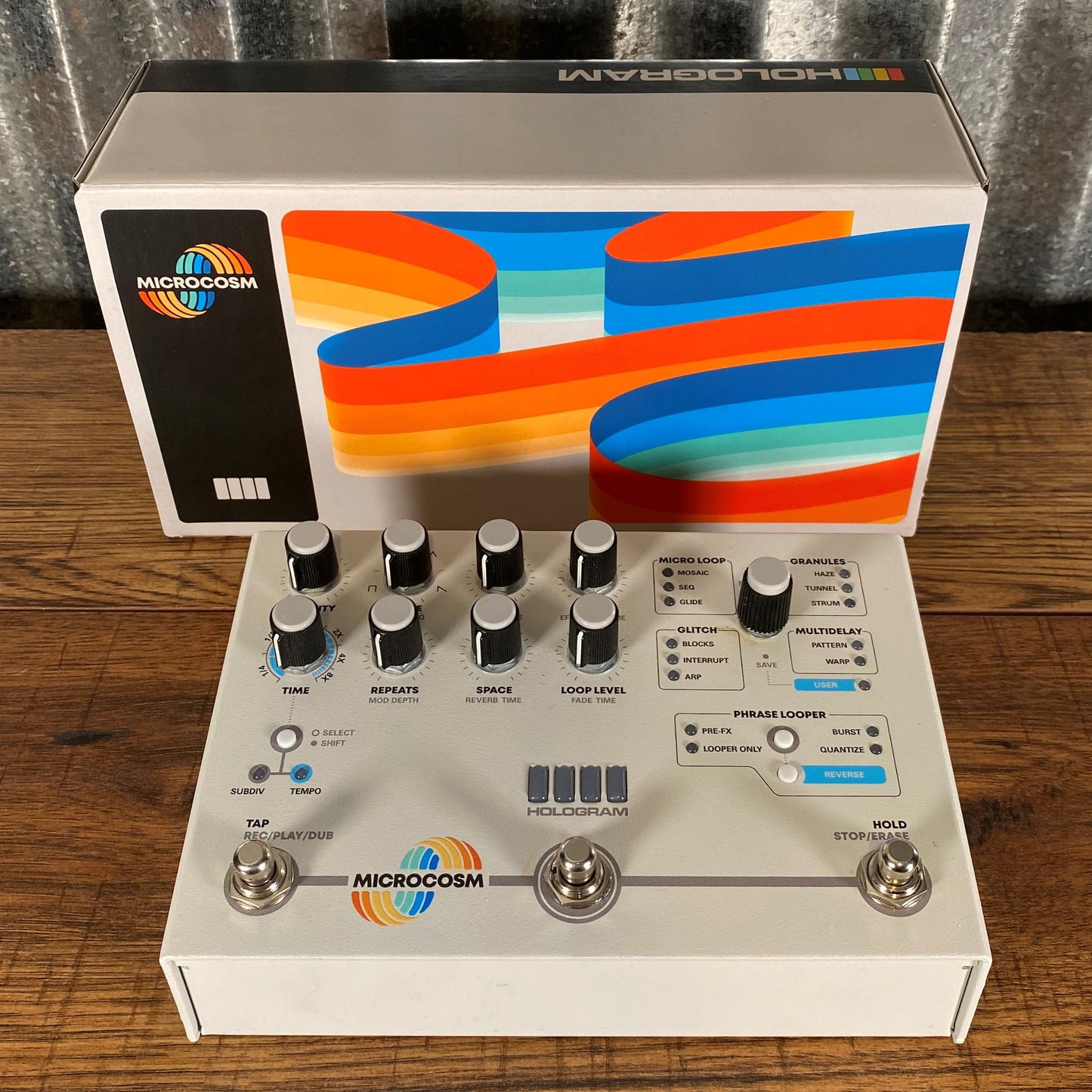 Hologram Electronics Microcosm Granular Looper Sample Delay Multi Effect Guitar Pedal Used