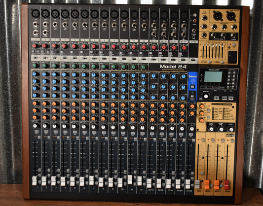 Tascam Model 24 Mixer USB Audio Interface Recorder Controller B Stock