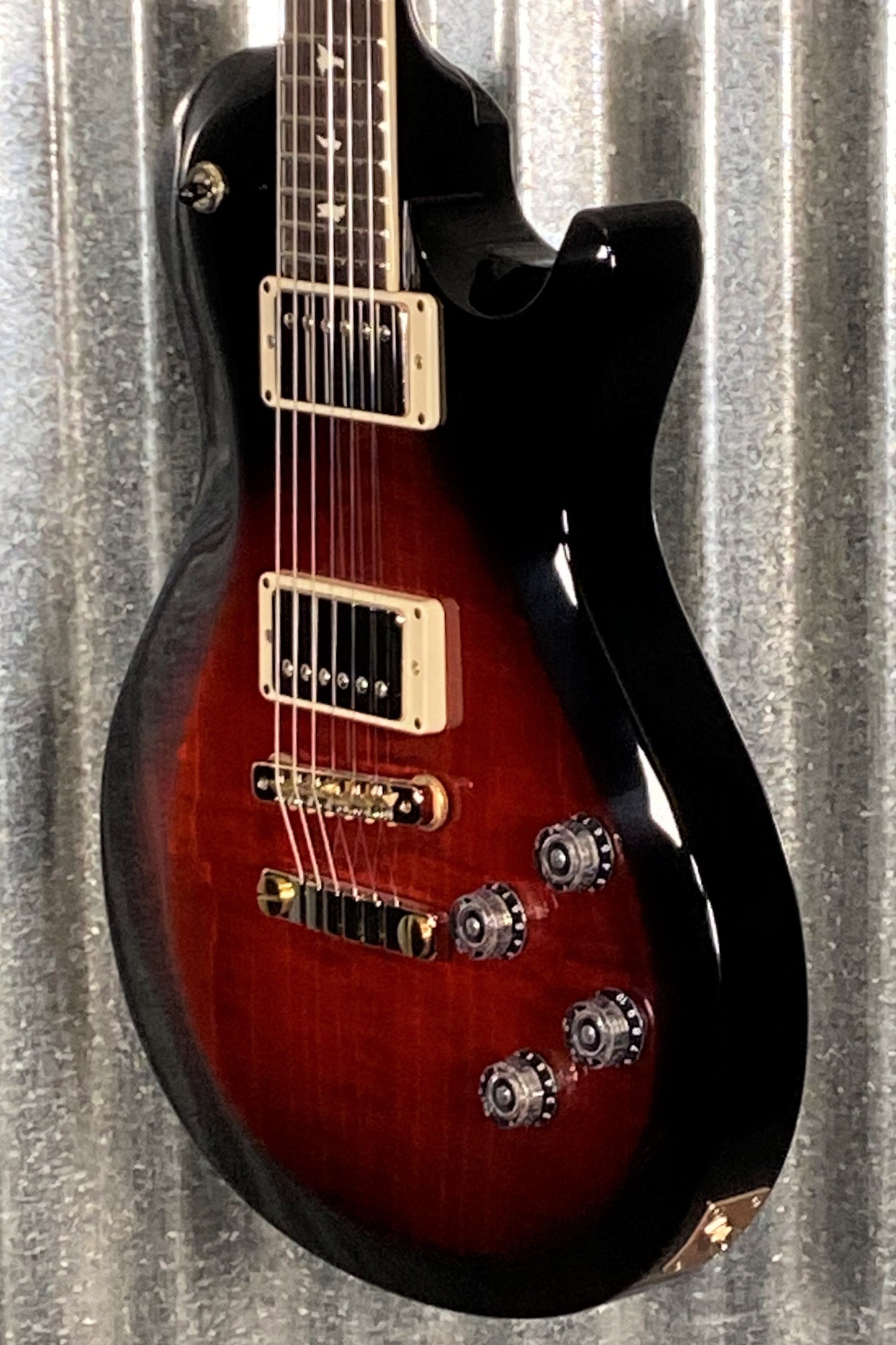 PRS Paul Reed Smith USA S2 Singlecut McCarty 594 Fire Red Smokeburst Guitar & Bag #0712