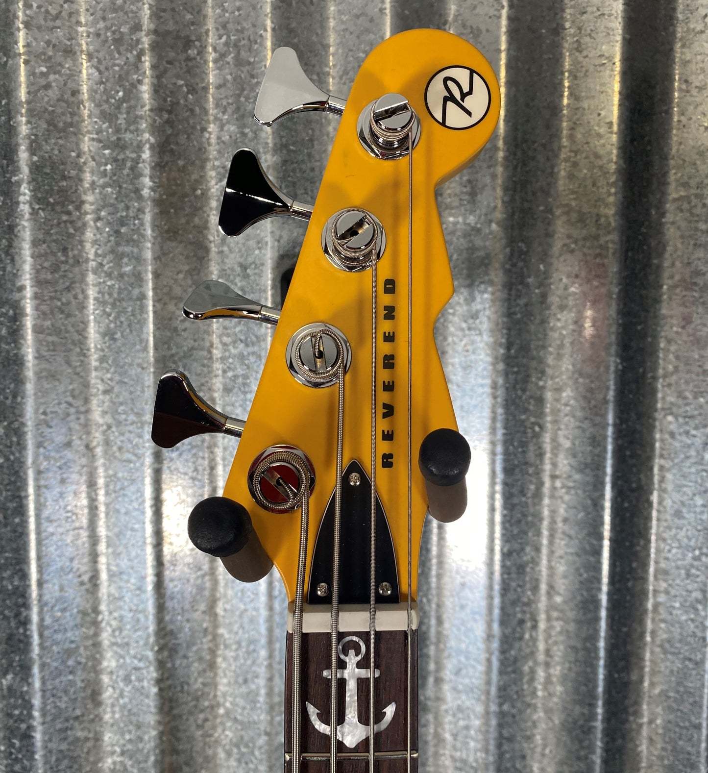 Reverend Mike Watt Signature Wattplower Satin Yellow 4 String Short Scale Bass & Case #5384