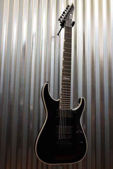 ESP LTD MH-1007 Evertune Bridge 7 String Gloss Black EMG Guitar & Case #417