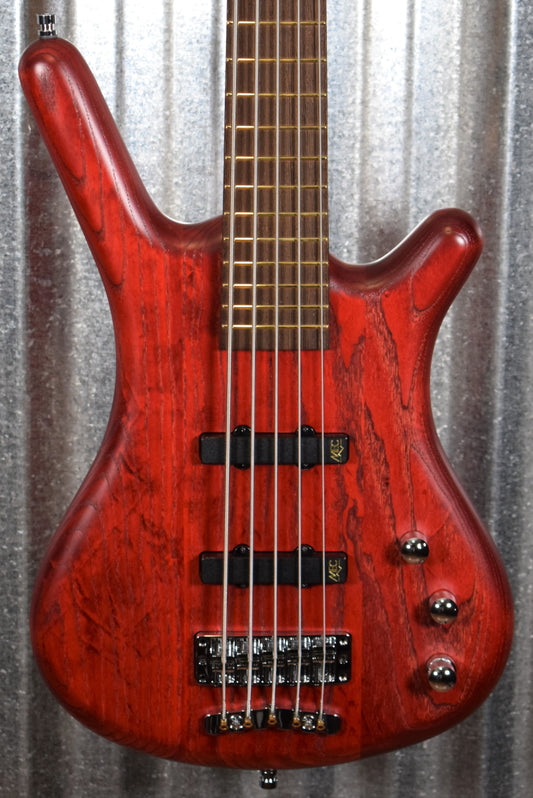 Warwick German Pro Series Corvette 5 String Active Bass Burgundy Ash & Bag #4621
