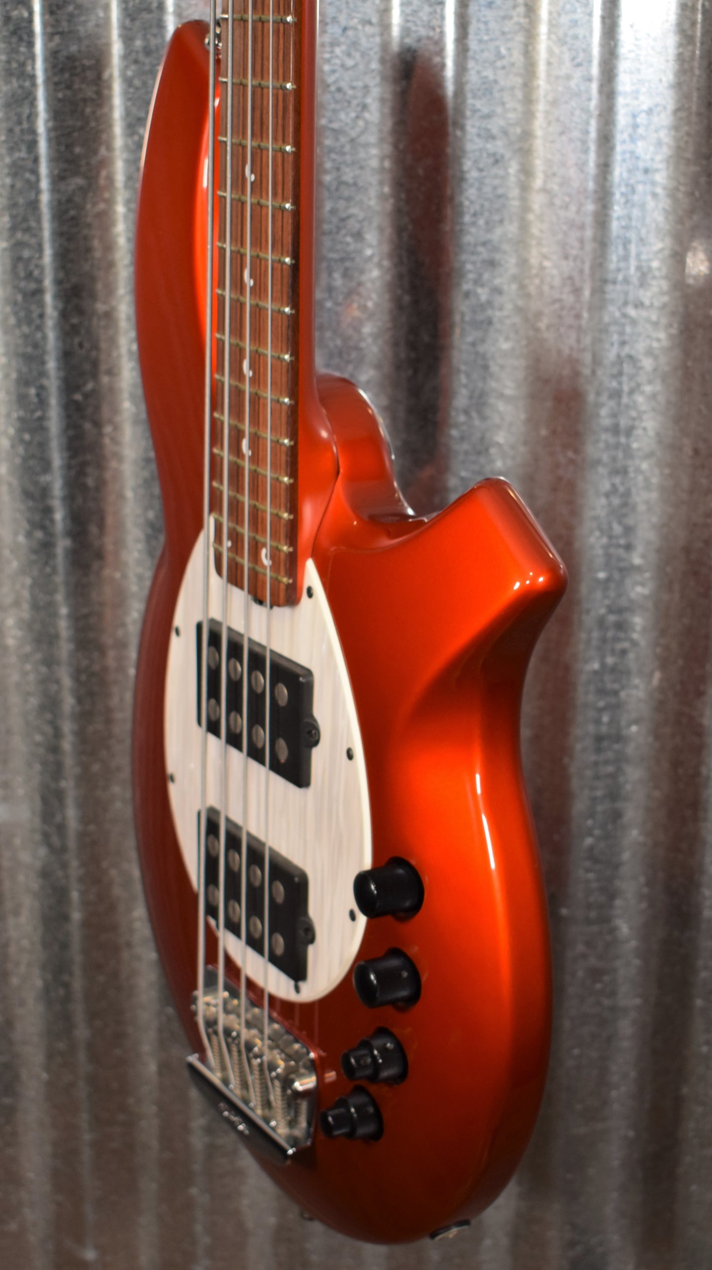 Ernie Ball Music Man 2003 Bongo HH 4 String Active Bass Lava Pearl & Case #F08386 Used