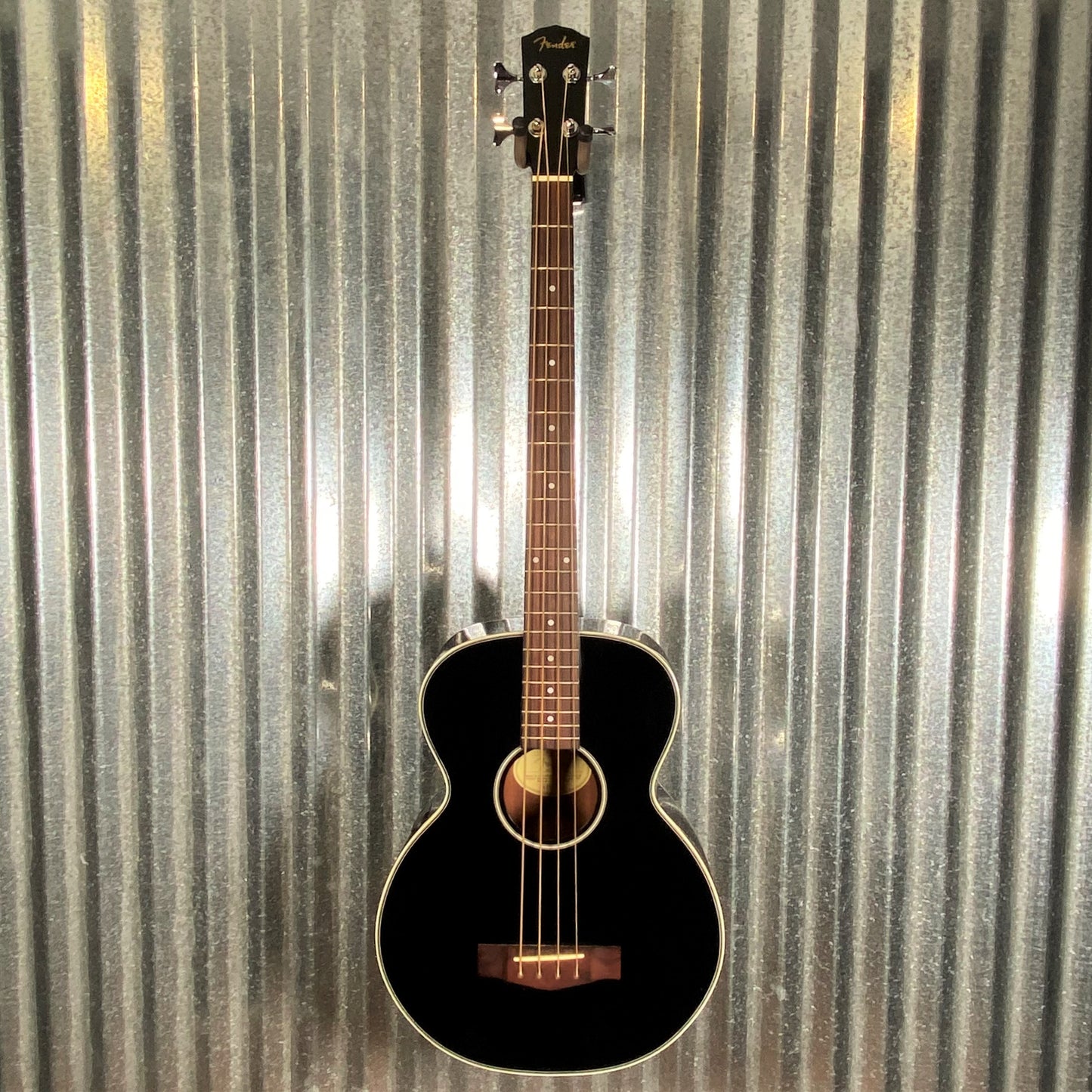 Fender BG-31 4-String Acoustic Electric Bass Metallic Black #0321 Used