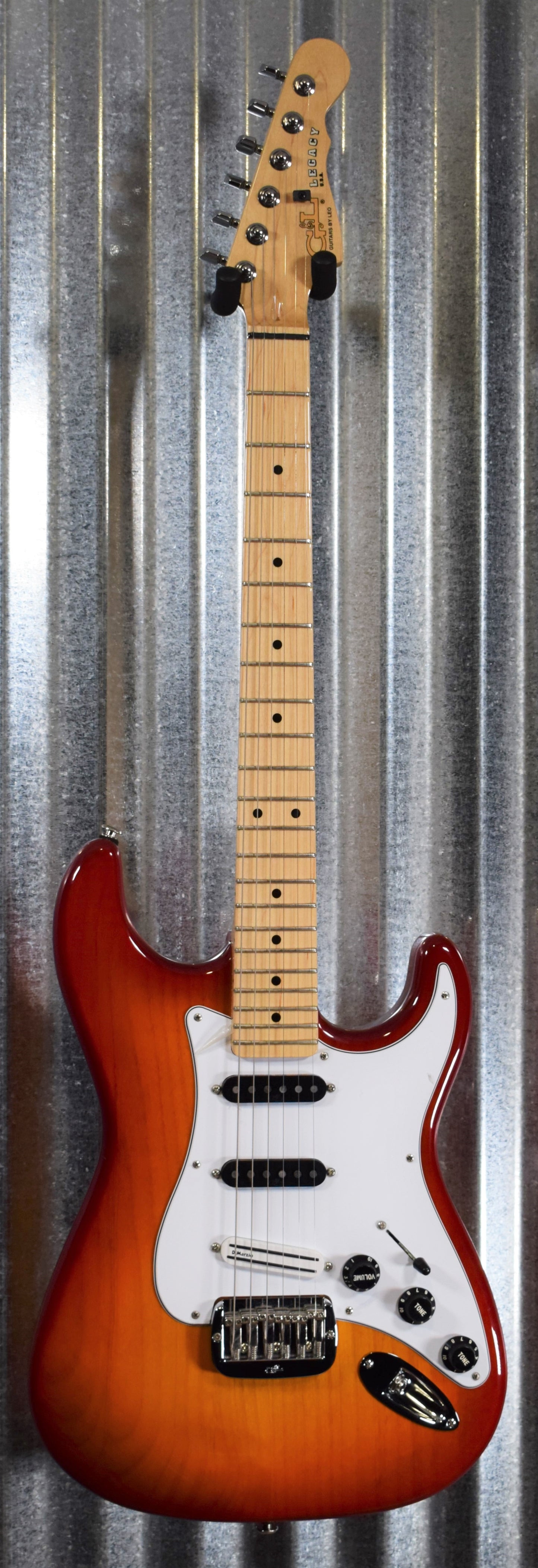 G&L USA Legacy Cherryburst with DiMarzio Super Distortion Guitar & Case #6966 Used