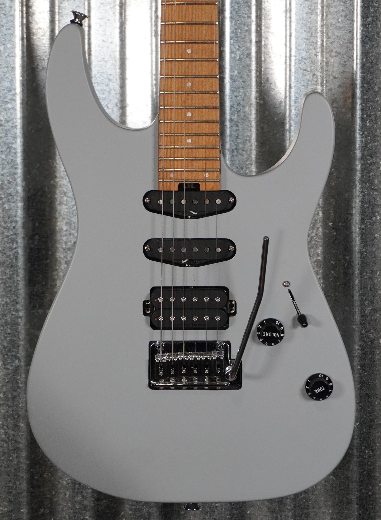 Charvel Pro-Mod DK24 HSS 2PT CM Satin Primer Gray Guitar & Case #9730 Used