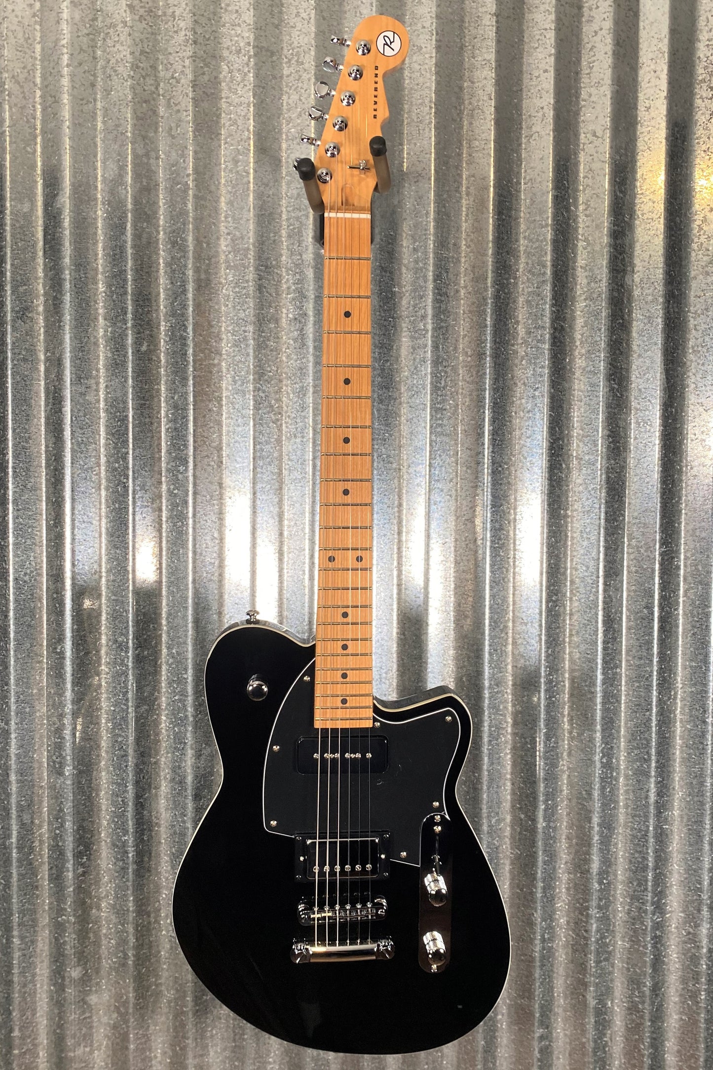 Reverend Guitars Double Agent OG Midnight Black Guitar Blem #0333
