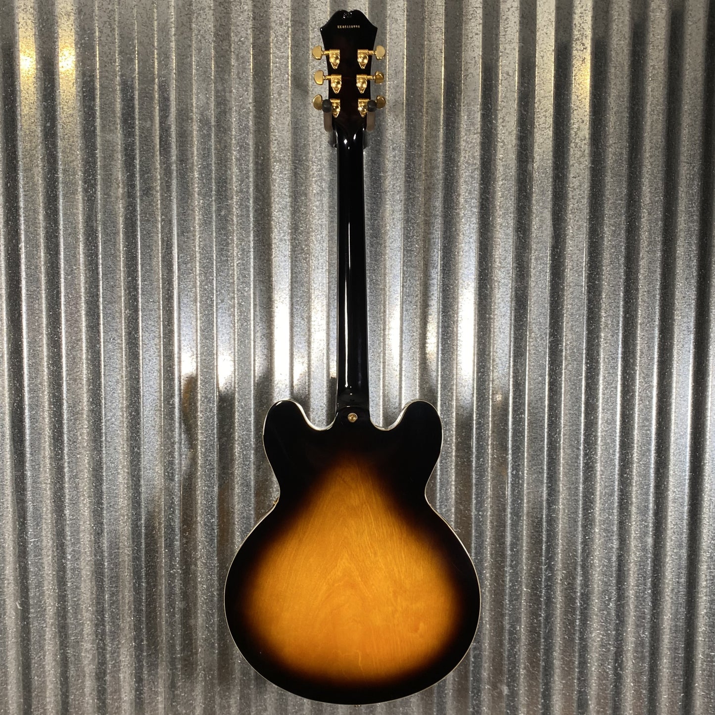Epiphone ES 335 DOT Deluxe Flame Top Vintage Sunburst Guitar & Case #0998 Used