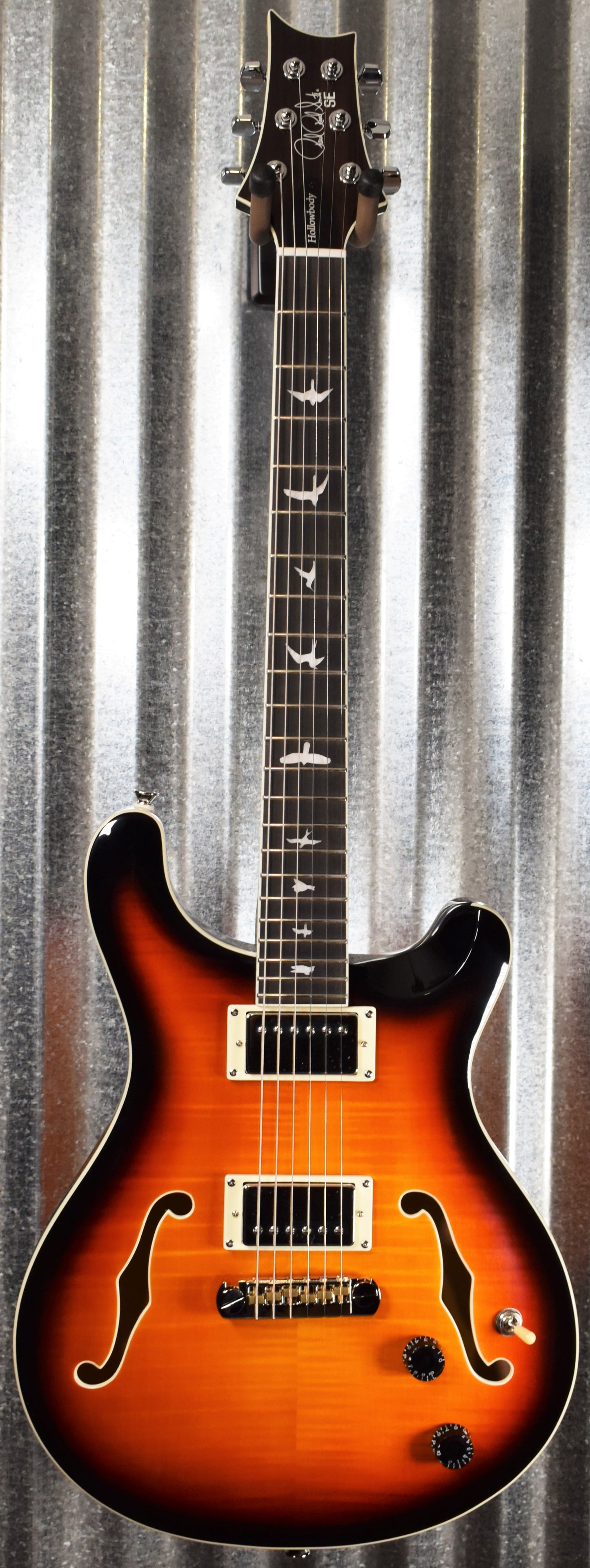 PRS Paul Reed Smith SE Hollowbody II Tricolor Sunburst Guitar & Case #2977