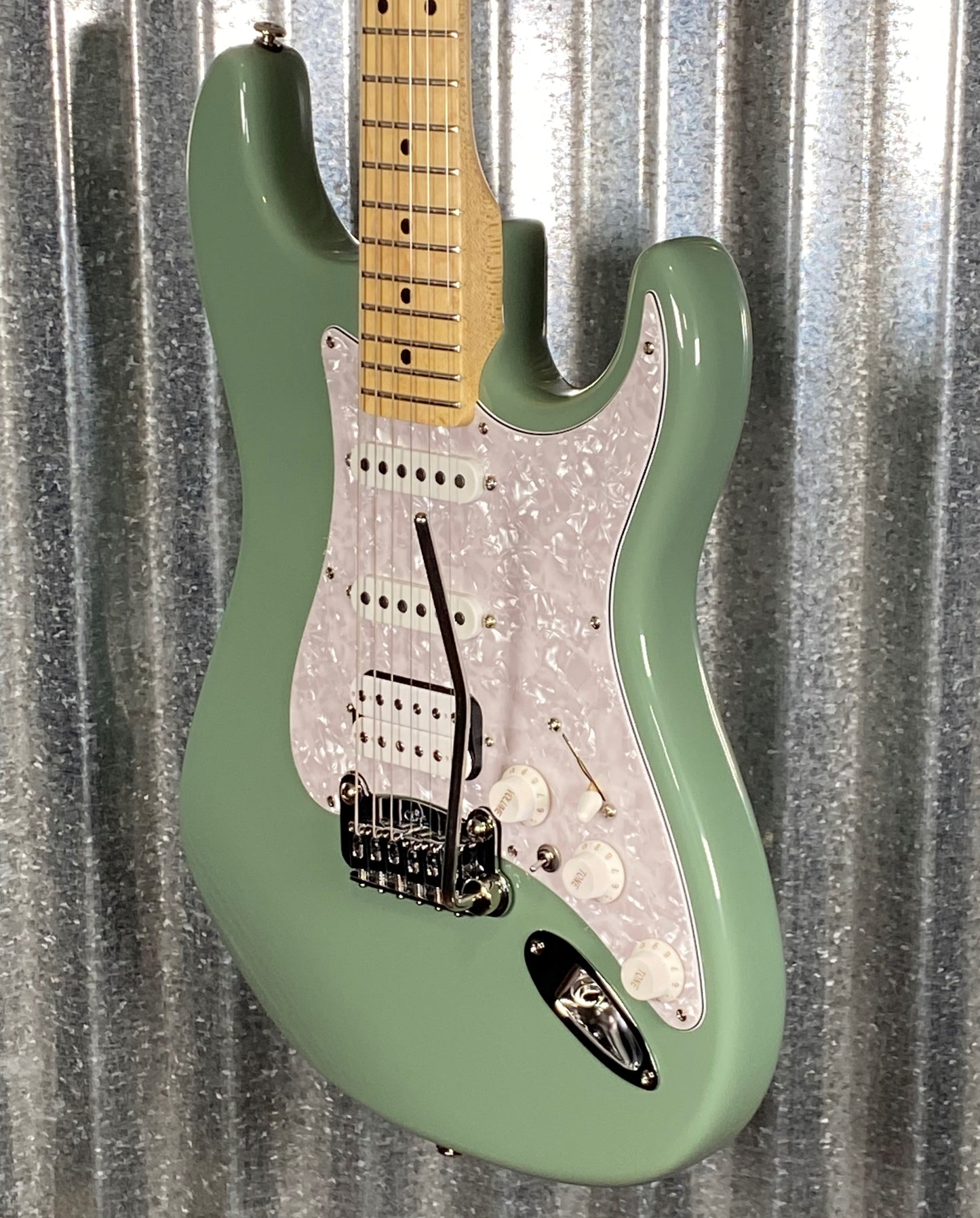 G&L USA 2022 Fullerton Deluxe Legacy HB Matcha Green Guitar & Bag #1045 Used