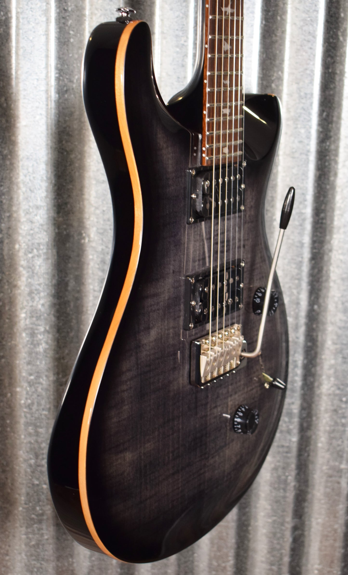 PRS Paul Reed Smith SE Custom 24 Charcoal Burst Guitar & Bag Blem #9591