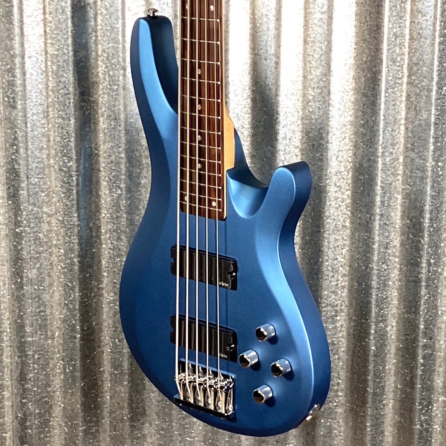 Schecter C-5 Deluxe 5 String Bass Satin Metallic Light Blue #0632