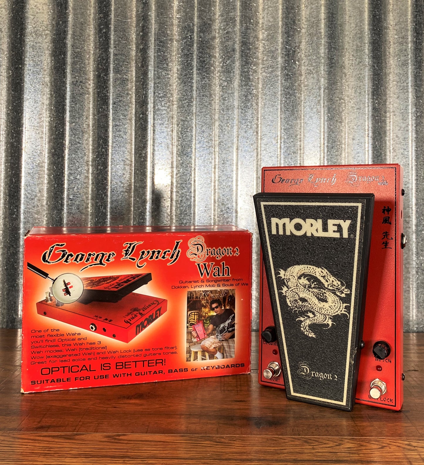 Morley George Lynch Dragon 2 Switchless 3 Mode Wah Guitar Effect Pedal Used
