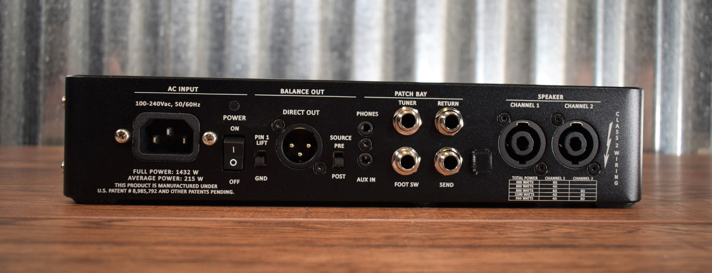 Gallien-Krueger GK Fusion S 1200 Watt Bass Amplifier Head Demo