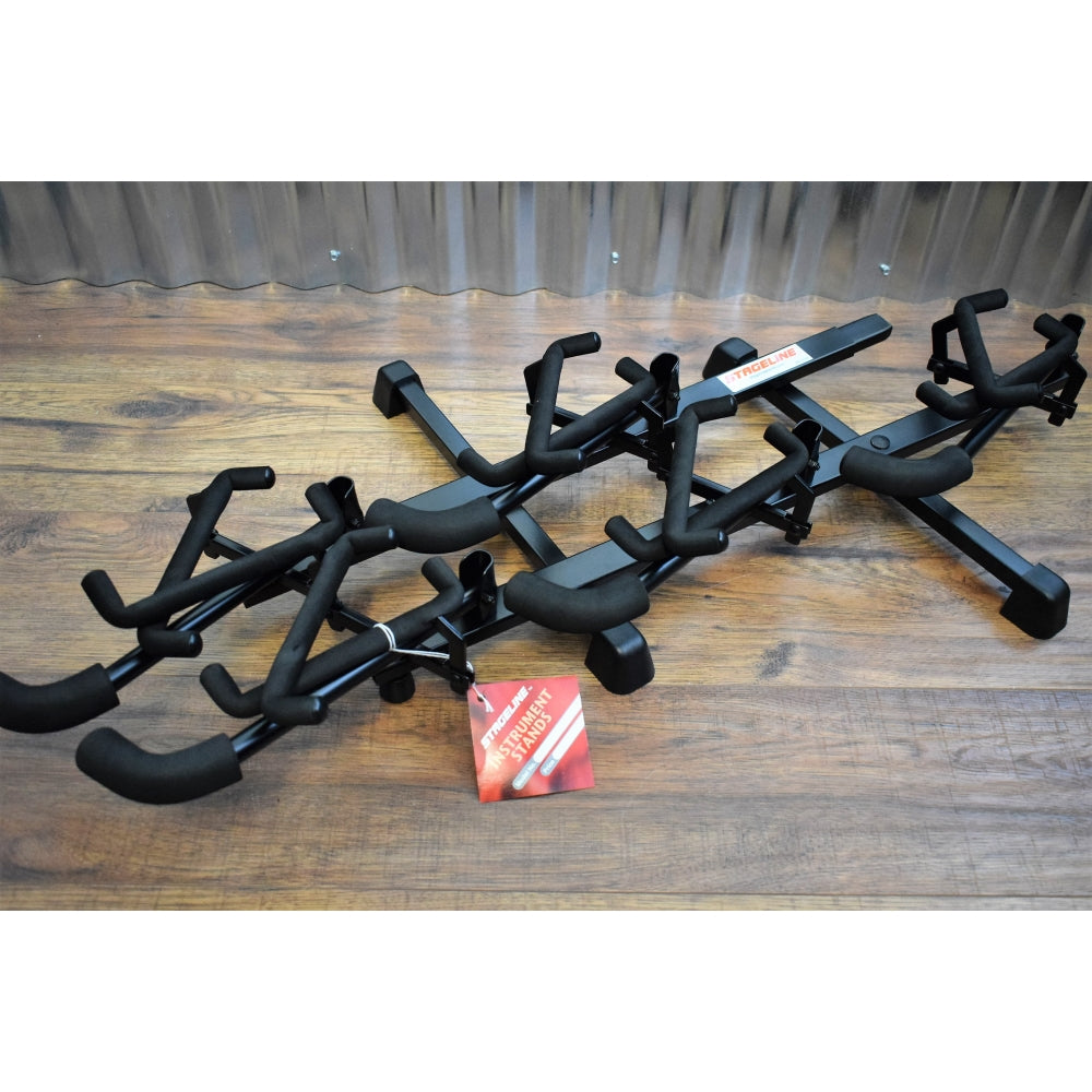 Stageline GS5R 5 In Line Floor Electric, Acoustic or Bass Guitar Stand