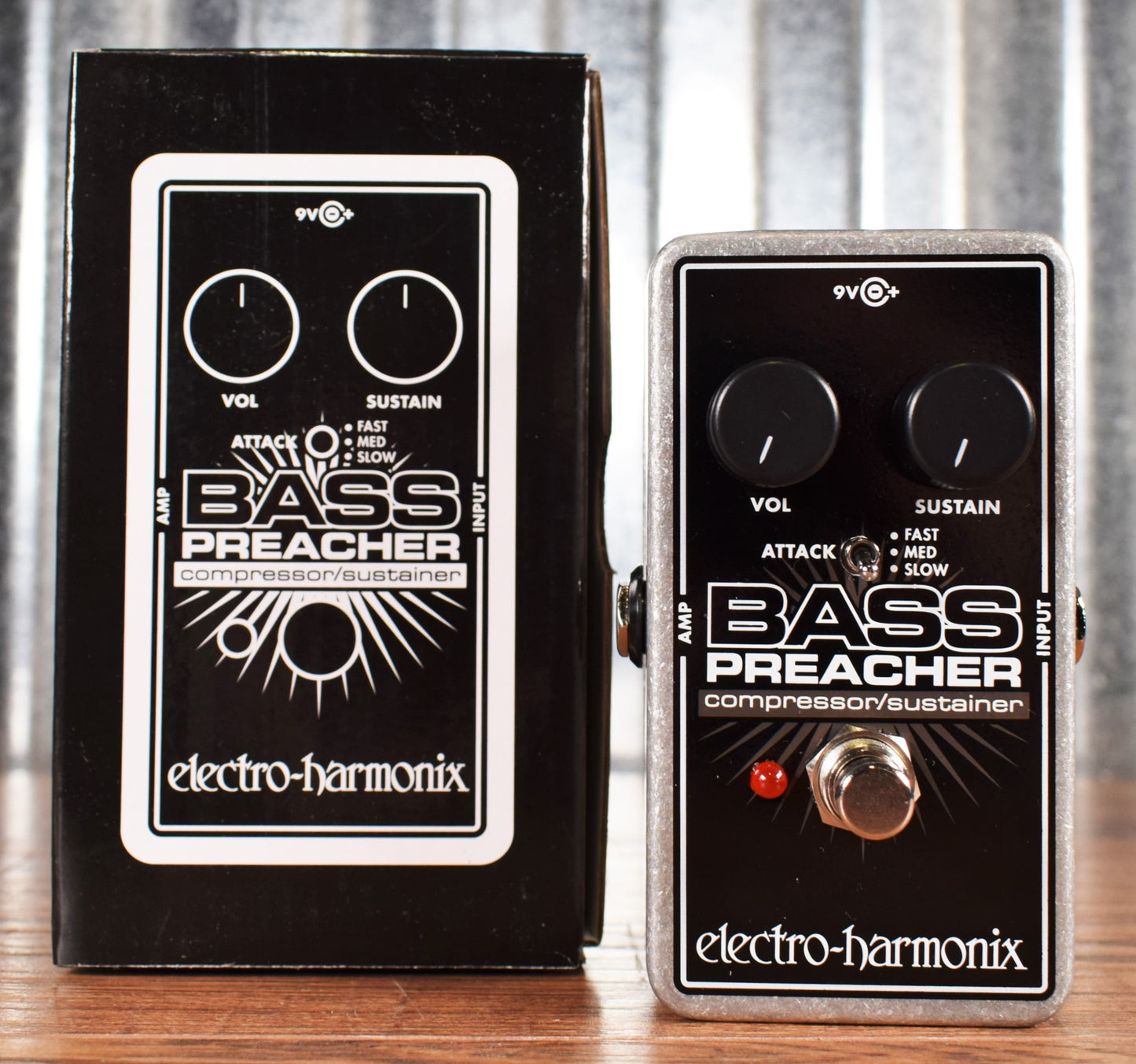 Electro-Harmonix EHX Bass Preacher Compressor Sustainer Bass Effect Pedal