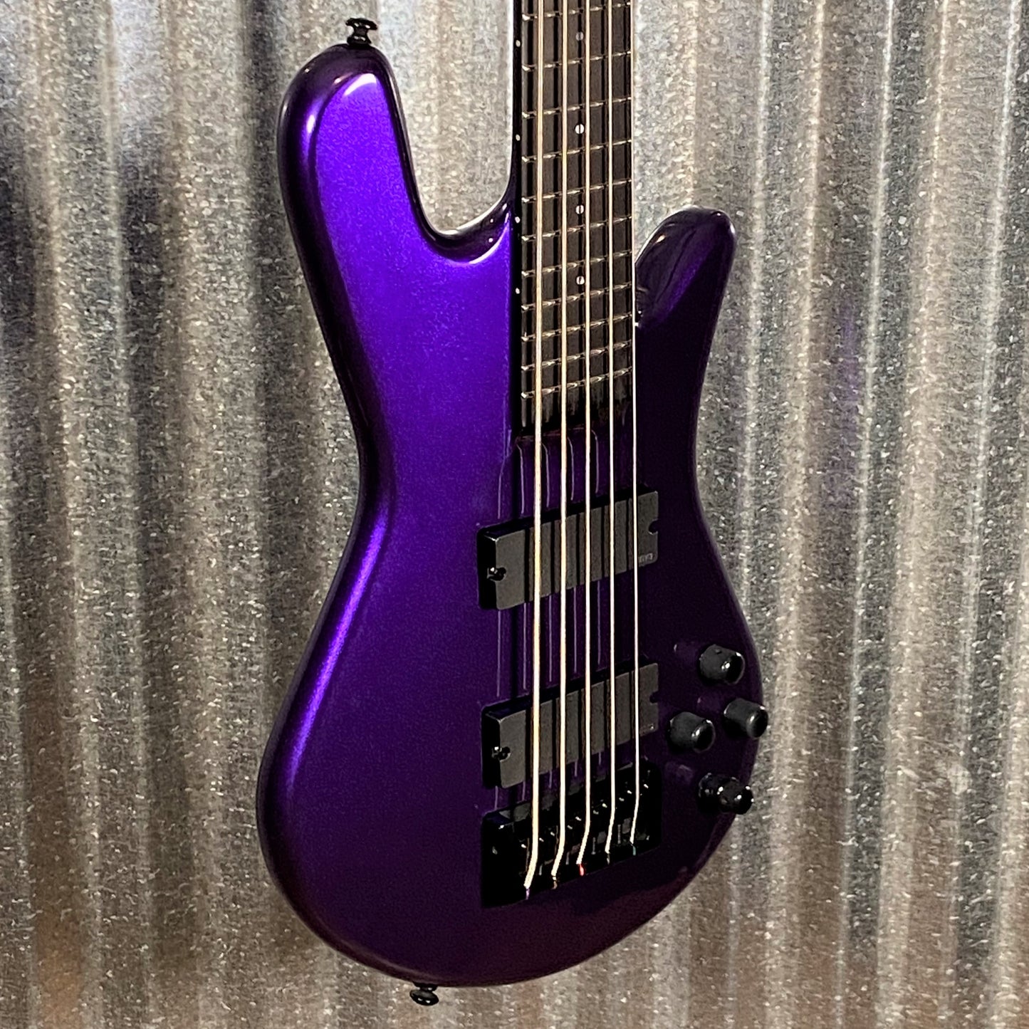 Spector NS Ethos 5 String Bass Plum Crazy Gloss NSETHOS5PL & Bag #1194