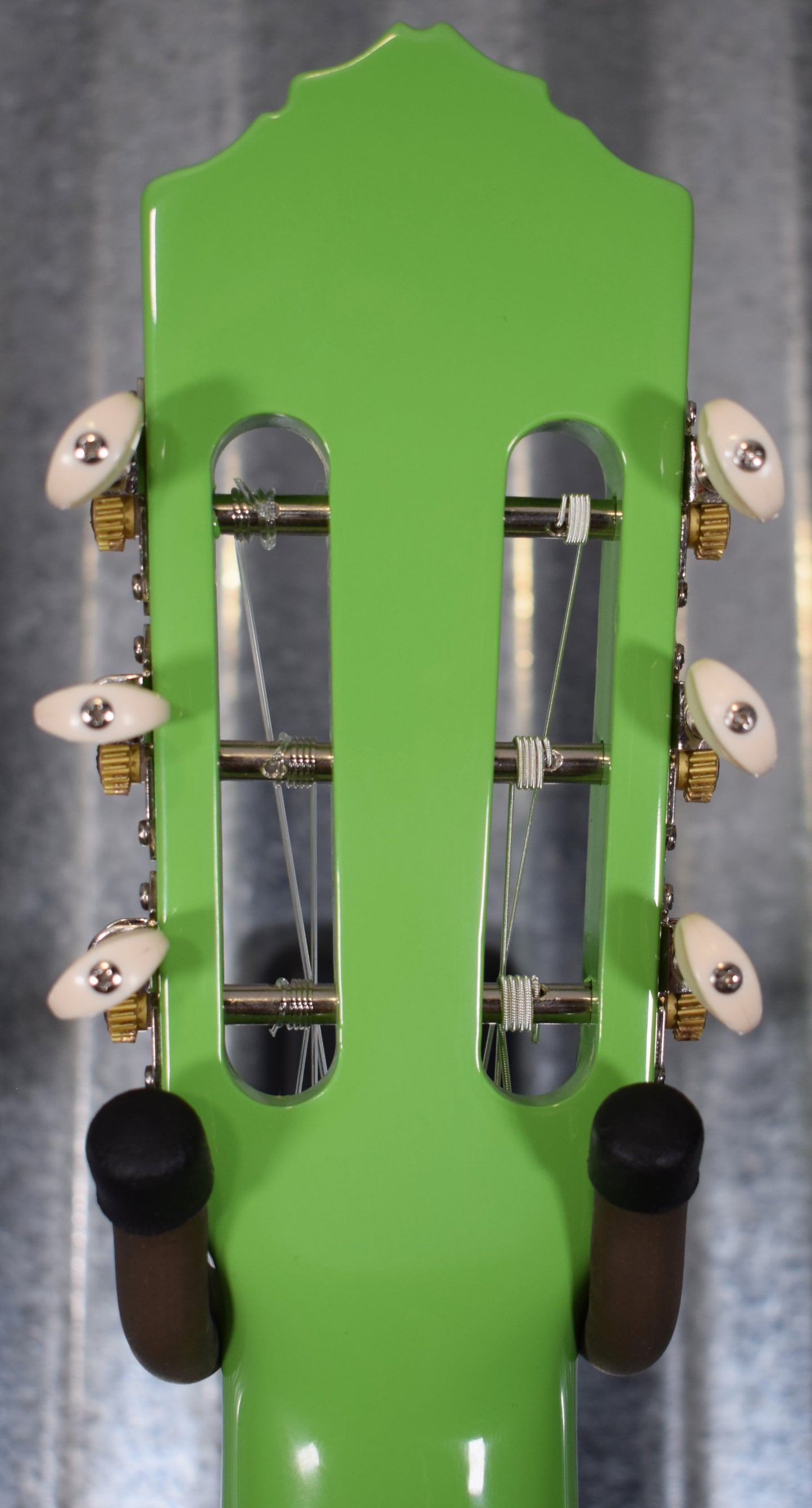 Ortega RGA-GAP Gaucho Acoustic Nylon String Parlor Green Apple Guitar & Bag #0015