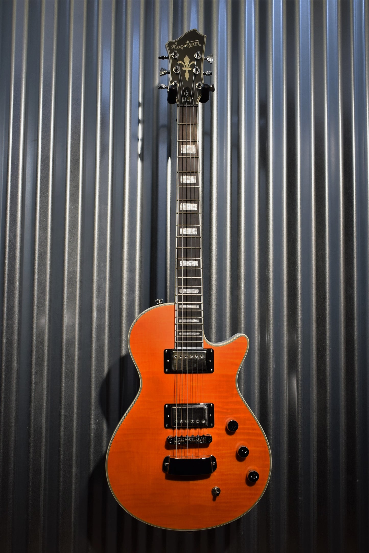 Hagstrom Ultra Max Milky Mandarin Satin Guitar ULMAX-MMD #0215 Demo